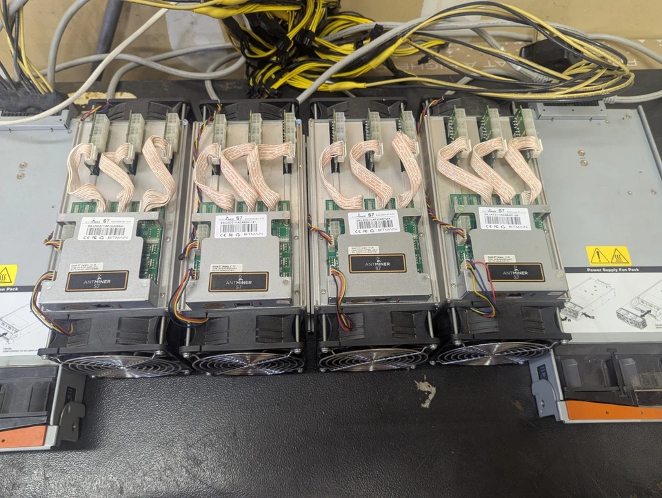 Antminer S7 (Lot Of 4) With 2 Servers Power Supply - Image 2 of 3