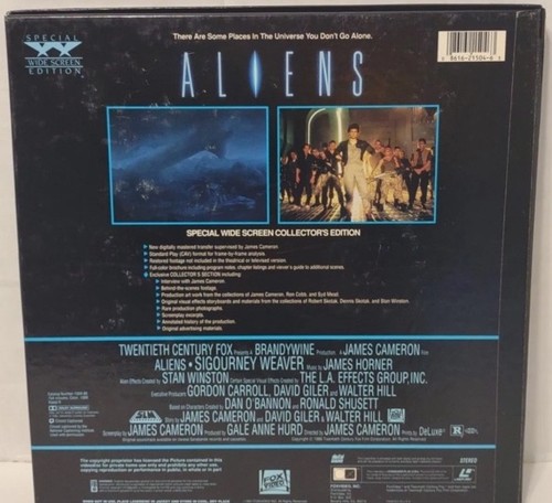 Aliens Special Wide Screen Collectors Edition Laser Disc Movie - Imagen 2 de 3
