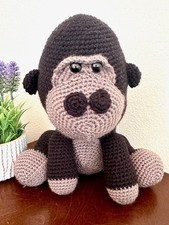 Handmade Crochet Stuffed Gorilla /Stuffed Toy Gorilla/Crochet Amigurumi SGZ110 