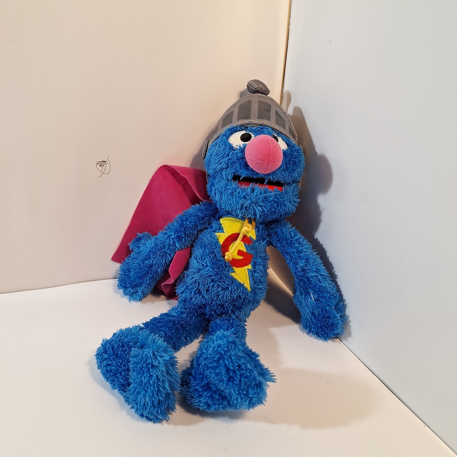 Hasbro Sesame Street Super Grover Talking Plush Toy 2010 Rare Collectible 14