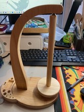 Magnetic Wooden Yarn Holder Spinner Ball Winder Knitting Crochet Organizer Stand