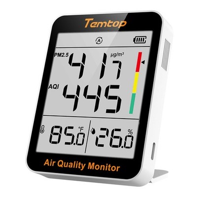 Air Monitor Indoor Thermo-Hygrometer - PM2.5, AQI, Temperature, and Humidity Met