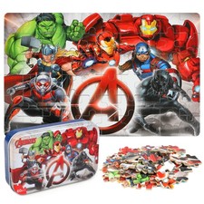 Kids Superhero Jigsaw Puzzles Ages 4-8 - 60 Pieces Avengers Activity Game