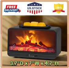 Flame Fireplace Wax Melt Warmer,Scentsy Wax Warmer with Timer, Electric Wax Warm