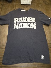 Raider Nation Nike Shirt Black Medium Las Vegas, Oakland NFL