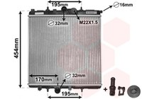 MotorküHler WasserküHler *** Ir Plus *** Van Wezel 40002243 FüR Peugeot 206 Sw