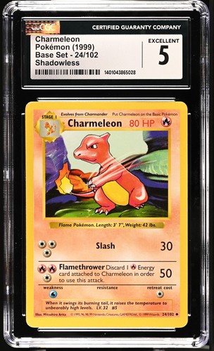 Charmeleon (Shadowless) graded CGC 5 for sale on eBay