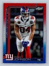 2025 Topps Chrome #233 Theo Johnson Red White & Blue Refractor