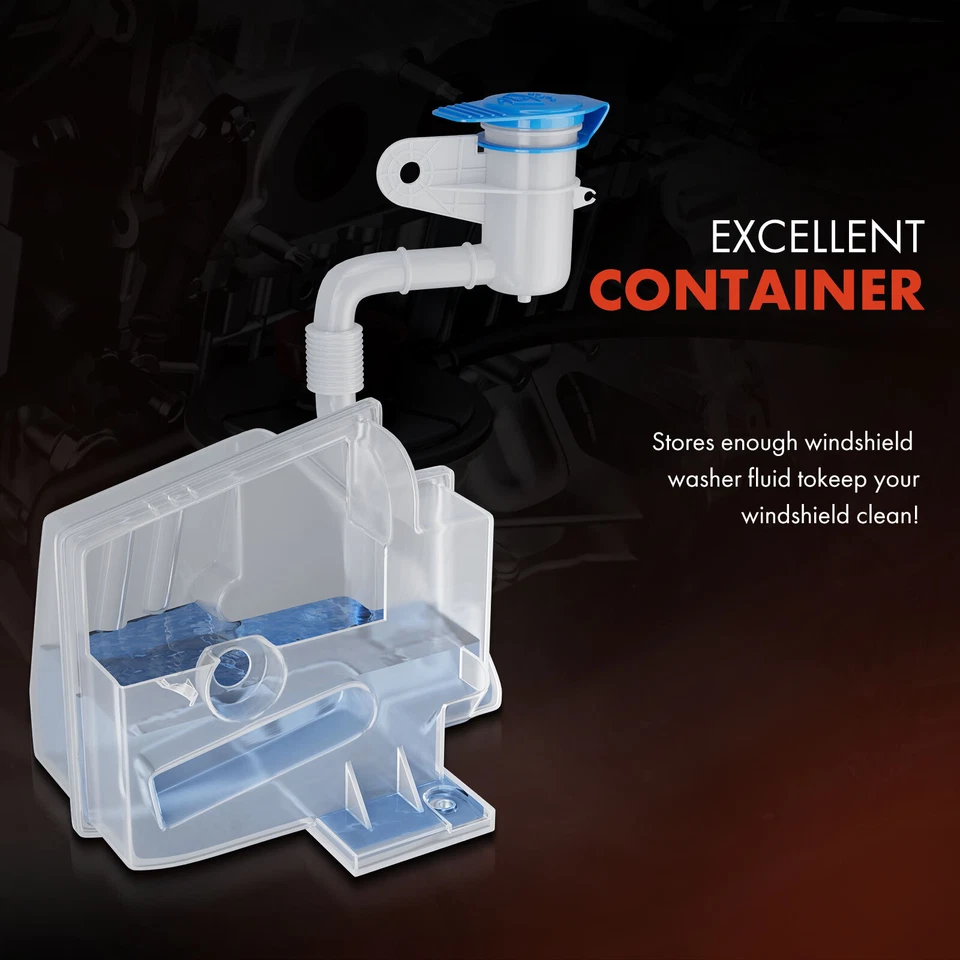 Windshield Washer Reservoir with Pump & Cap for Cadillac CTS 2003 2004 2005-2007 Foto 4 de 4