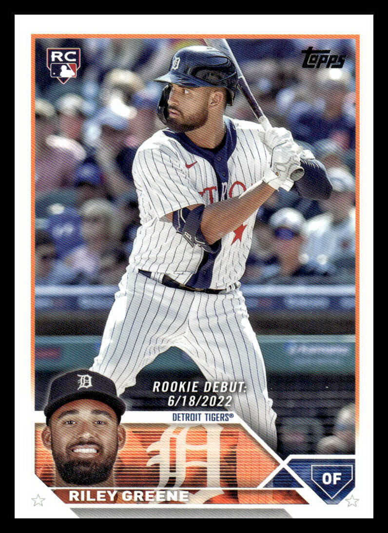 2023 Topps Update Riley Greene Rookie Debut #US298 Detroit Tigers