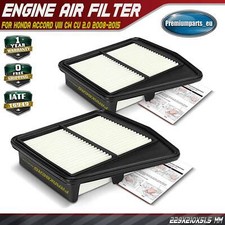 2x Air Filter for Honda Accord VIII CW CU 2.0 2008-2015 17220R60U00 AP102/5 New 