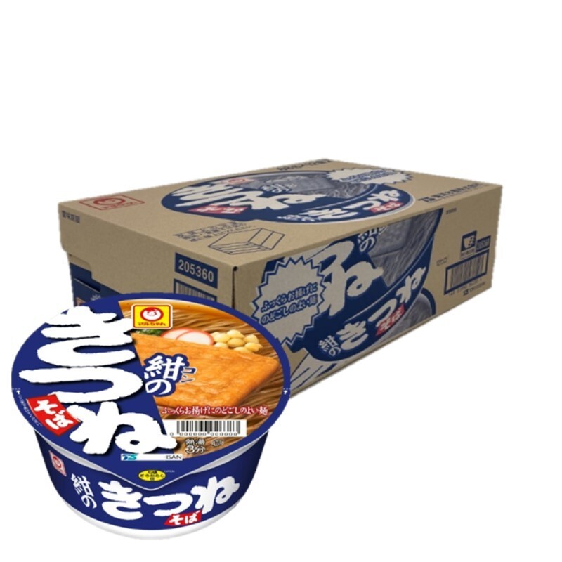 Maruchan Kon no Kitsune Soba ( Navy Blue Fox ) 12 pieces from