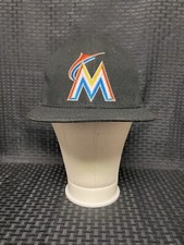 Vintage Miami Marlins New Era 59Fifty Baseball Hat Size 7 3/4 Made In USA