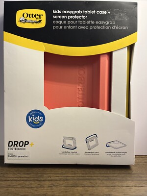 Otterbox Kids EasyGrab iPad 10th gen Tablet Case with Screen Protector PINK NEW!