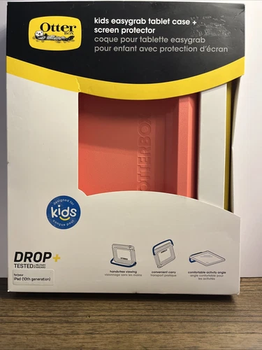 Otterbox EasyGrab Case for iPad 10th Gen with Pink Kids Screen Protector