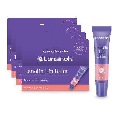 Moisturizing Lip Balm, 4 Pack, 0.25 Ounces Each