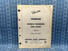 1950-1962 Chevrolet 53-62 Corvette Republic Automatic Trans Parts Catalog 54 56