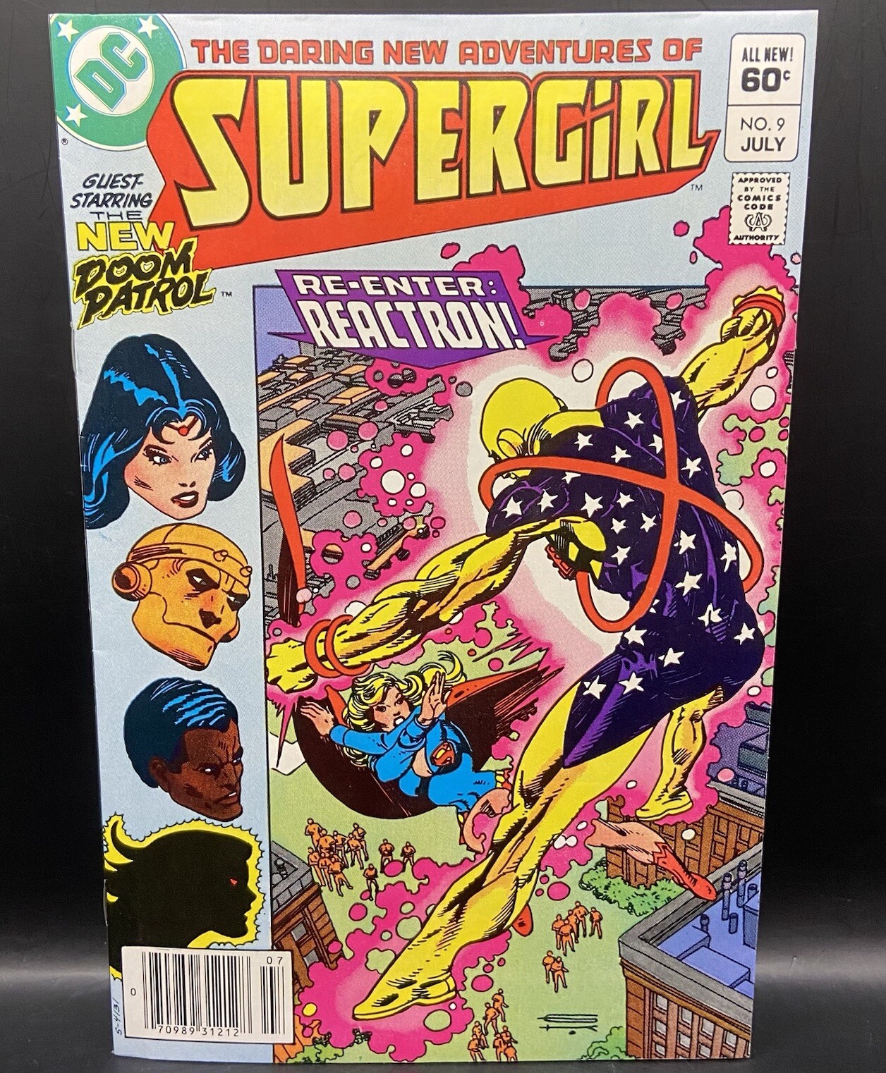 The Daring New Adventures of Supergirl #9 1983 Re-Enter Reactron Comic Book
