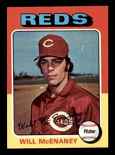 1975 Topps Mini Baseball #481 Will McEnaney NM/MT
