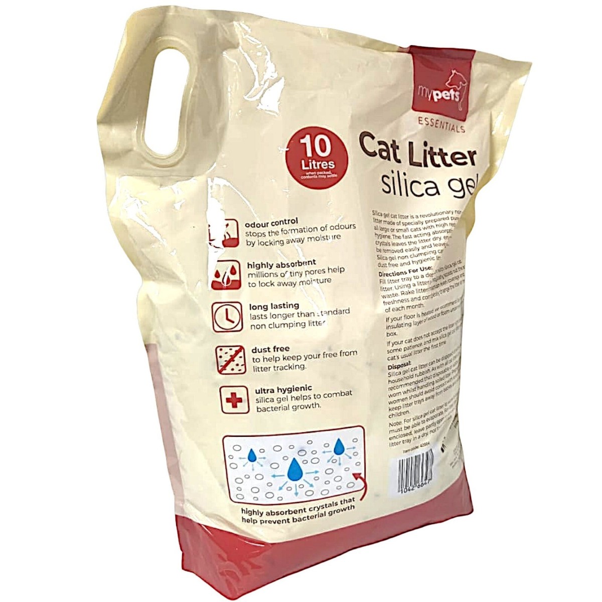 My Pets Cat Litter Silica Gel of 10 Litres Long Lasting Highly