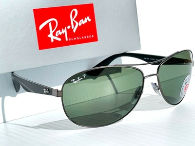 NEW Ray Ban AVIATOR Matte Gunmetal 63mm 
