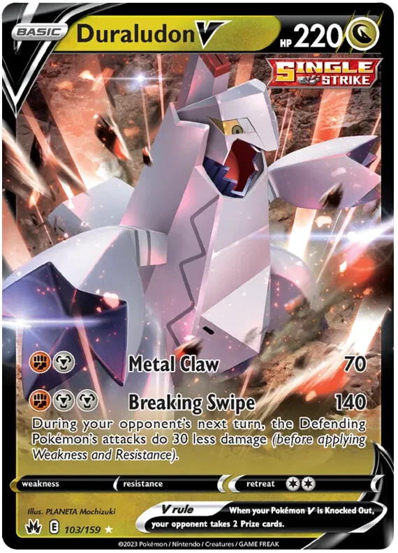 Duraludon V Holo Ultra Rare Pokemon Card 103/159