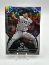 LUCAS GORDON 2023 Bowman Draft 1st Chrome REFRACTOR #BDC-126 CHICAGO WHITE SOX