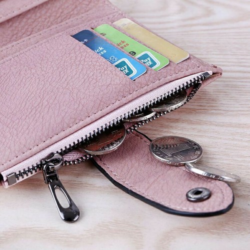 Womens Wallet Small Leather Clutch Credit Card Holder Coin Purse Handbag Pocket - Picture 6 of 17