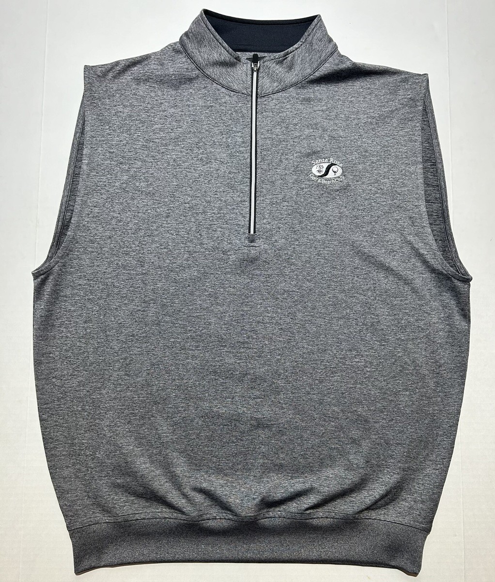FootJoy Vest Mens Medium Gray Heather Golf Half Zip Jersey