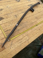 (n° 9 old tool, OUTIL ANCIEN, PAROIR  A Talonnière DE SABOTIER FORGÉ  XIXe