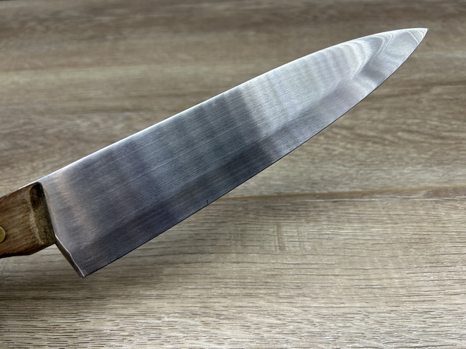 Vintage L’Hermitage Wood Handle Chef’s Knife Stainless Steel Japan