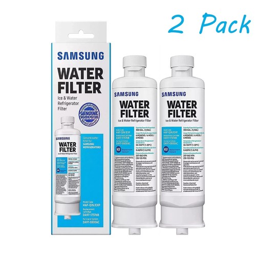 2 PACK Genuine NEW Samsung DA97-17376B HAF-QIN/EXP REFRIGERATOR Water Filter