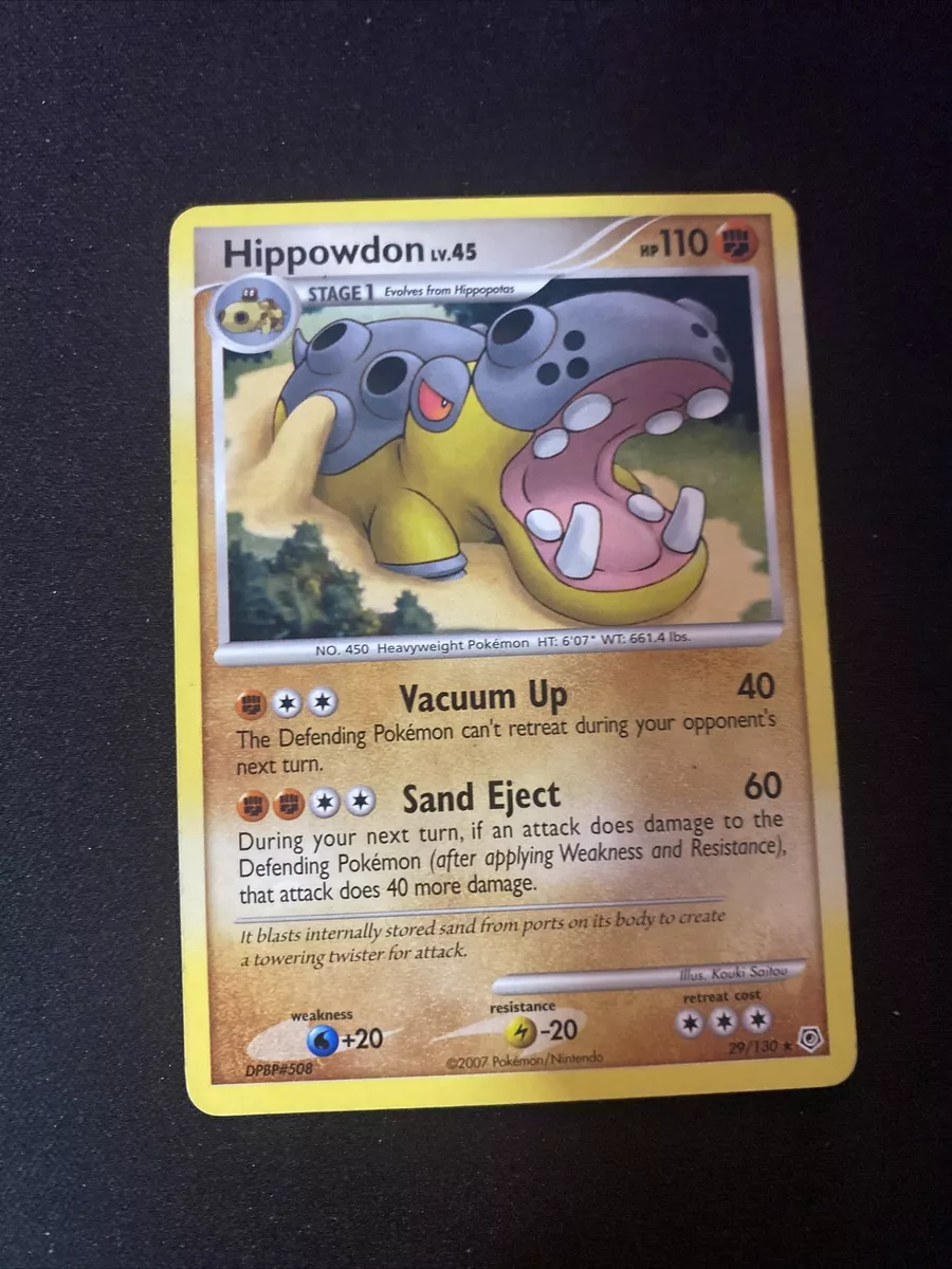 Pokemon Card - Diamond & Pearl 29/130 - HIPPOWDON (rare)