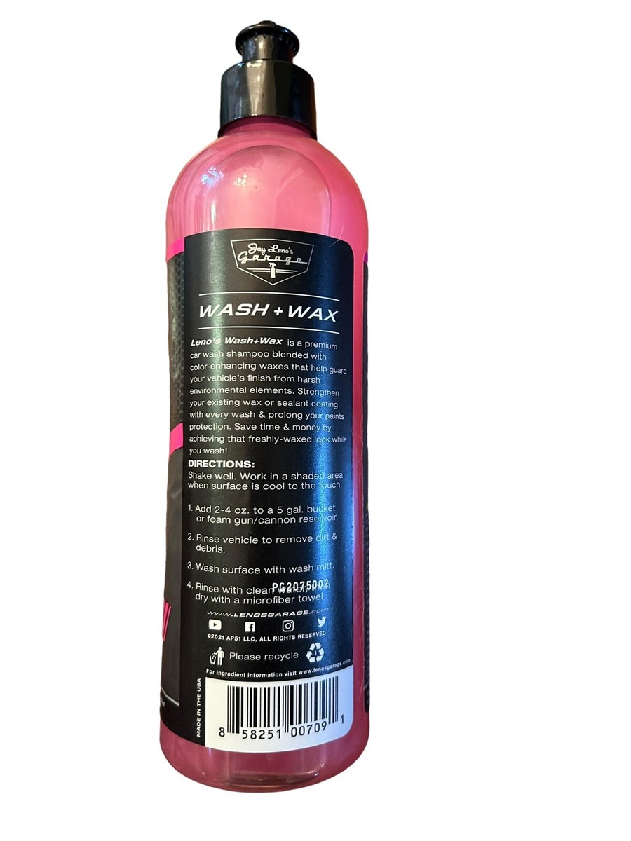 Jay Leno's Garage Advanced Vehicle Car Wash – 16oz – Lot Of 2 Bottles