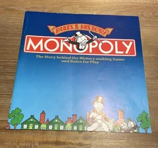 Vtg 1985 50th Anniversary Monopoly Board Game Instruction Manual Info Brochure