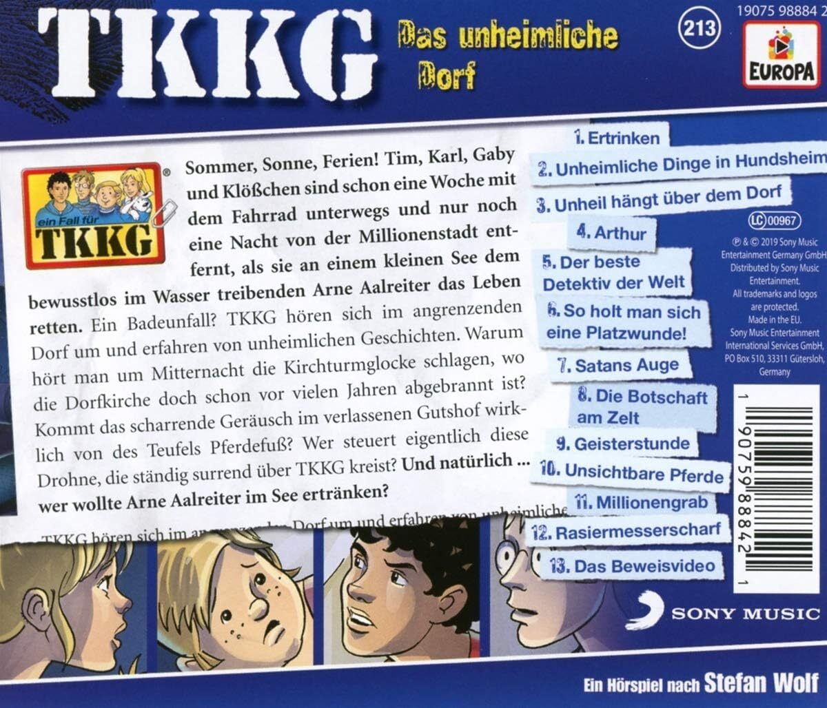 Thumbnail - Tkkg 213/das Unheimliche Dorf (cd)