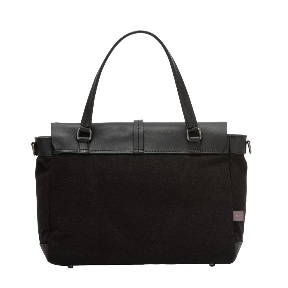 DUDU Large Shoulder Messenger Bag for Women in Leather Canvas Postman Handbag wi - Image 2 of 4