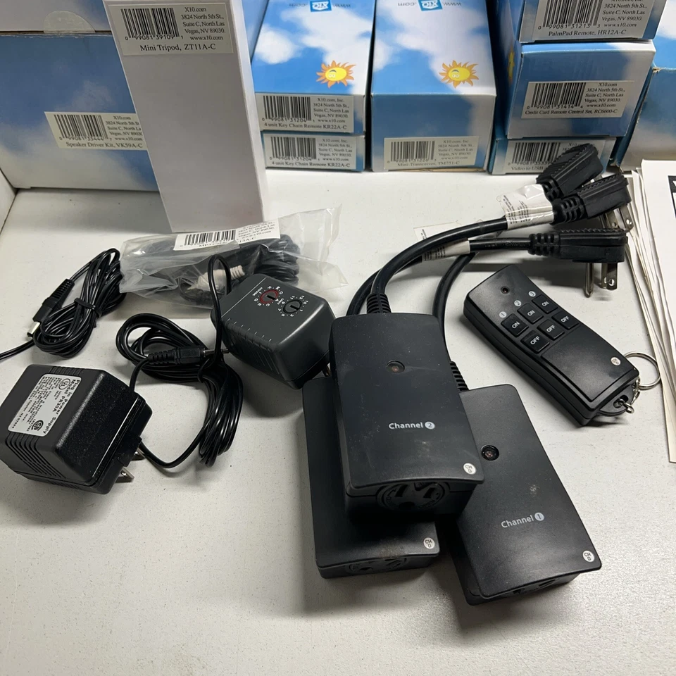X10 Home Security System Cameras Receiver Transceiver VCR Remote & More Bundle - Image 3 of 4