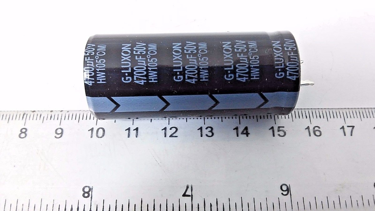 5 G-LUXON Capacitor 50V 4700uF HW105°C (M) Electrolytic