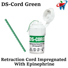 Dental Gingival Retraction DS-CORD Twist Impregnated Epinephrine Green