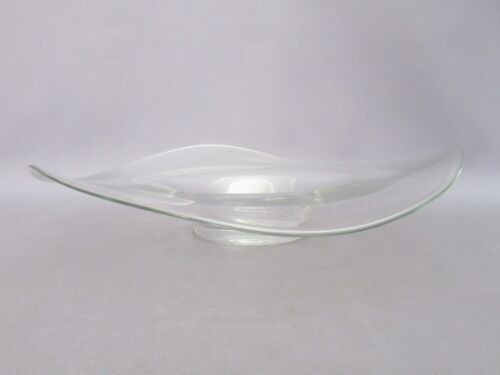 Centros de Mesa Vidrio Murano Ondulado Transparente Modernismo Ornamento Años 80 - Imagen 5 de 15