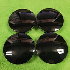 4 - Gloss Black 3.25 Center Caps Gm 17 - 22 Escalade Yukon Tahoe Oem Wheels