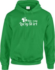 This Is My Lucky Clover Shirt St Patricks Day Festival Funny Parade Mens Hoodie