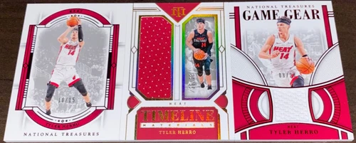 2023 Panini National Treasures Tyler Herro Patch RED /24 Prime /25 Pink /15 LOT