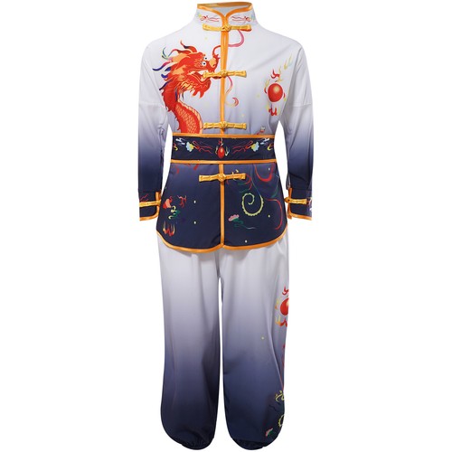 Unisex Kung Fu Long Sleeve Tops With Pants Tracksuits Uniform Clothing Tai Chi - Picture 27 of 89