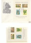 GB Bailiwick of Guernsey First Day Cover (Large) Victor Hugo's Exile 1975 & M/S