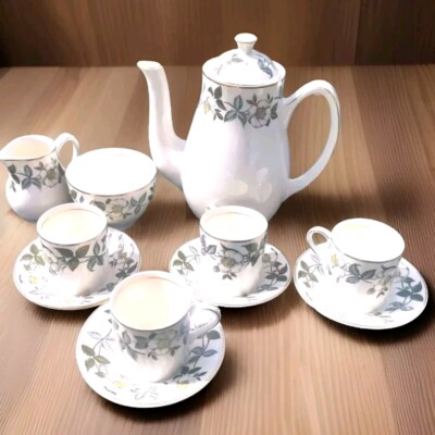 MIDWINTER STYLECRAFT MID CENTURY KAFFEESERVICE, 11-TEILIG, KAFFEEKANNE, ZUCKER & KÄNNCHEN
