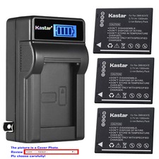 Kastar Battery LCD Wall Charger for DMW-BCH7 DMW-BCH7E  Panasonic Lumix DMC-FP1