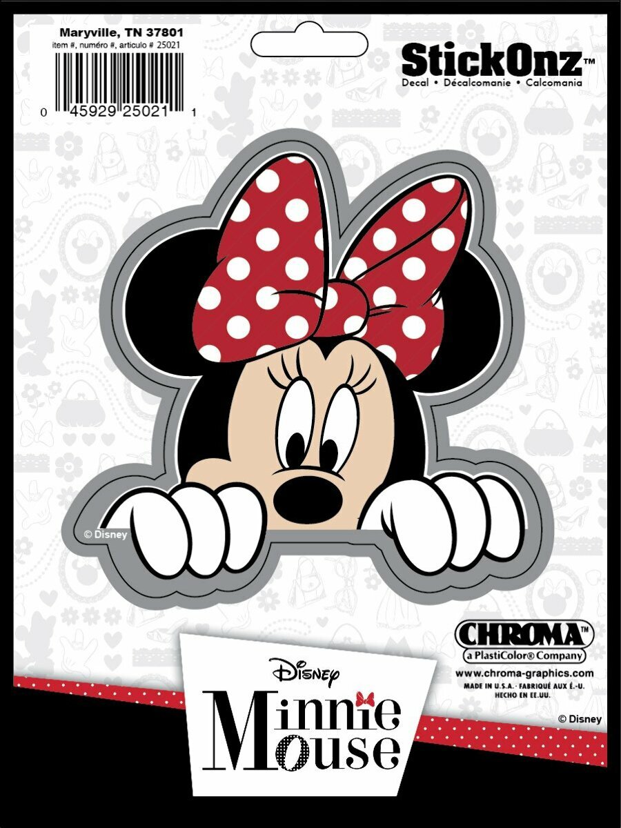 Chroma Graphics Minnie Mouse Peeking Stick-Onz Decal | eBay