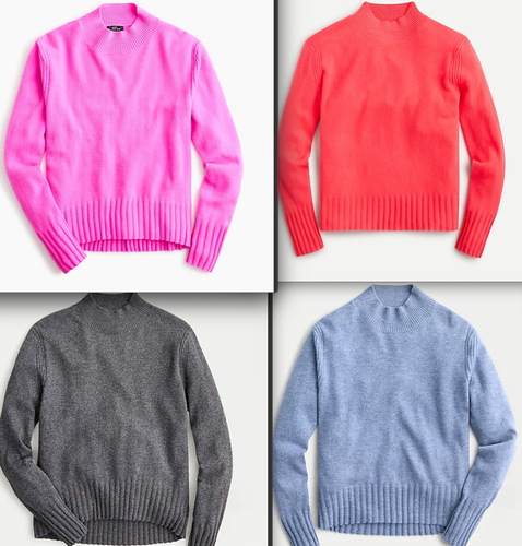 J.Crew Cashmere mockneck sweater-AD349 